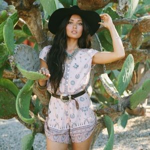 Spell & The Gypsy Coyote Cap Sleeve Playsuit